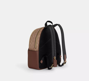 Court Backpack In Signature Tan Brown