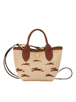 Mini Le Panier Pliage Basket Bag in Canvas - original Longchamp - ShopVoo Egypt