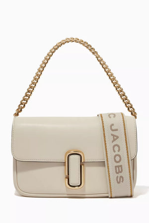 The J Marc Shoulder Bag in Leather White - Marc Jacobs product image 1
