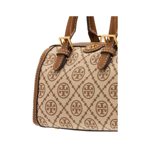 Tory Burch T Monogram Mini Jacquard Barrel Bag Beige - Tory Burch product image 2