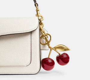 Cherry Bag Charm Apple Red