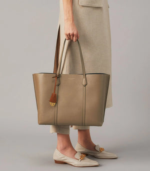 Tory Burch Perry Triple-compartment Tote Bag Clam Shell