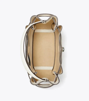 Tory Burch Romy Bucket Bag Light Cream
