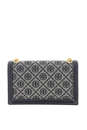 Tory Burch T Monogram Jacquard Mini Shoulder Bag Navy