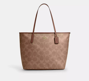Large City Tote Bag In Maxi Signature Canvas