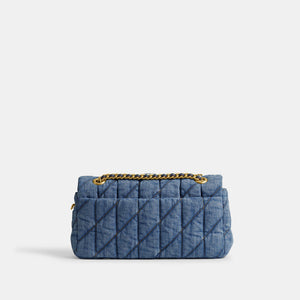 Tabby Shoulder Bag 26 With Pillow Quilting Denim