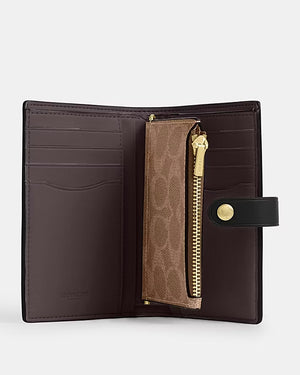 2-IN-1 WALLET IN BLOCKED SIGNATURE CANVAS