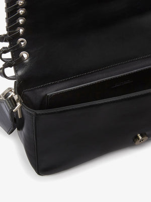 Soft Love Slouchy Fringe Shoulder Bag / Black