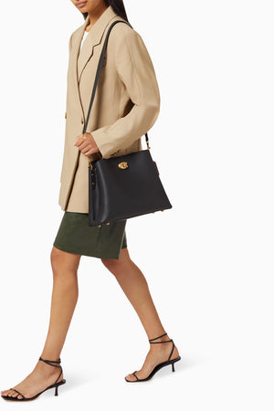 Willow Shoulder Bag in Pebble Leather