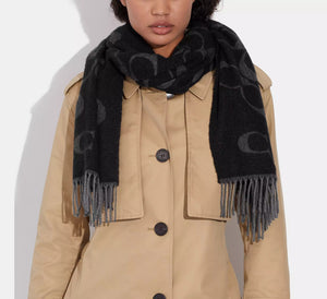 Signature Oversized Muffler Black