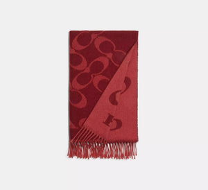 Signature Oversized Muffler Red
