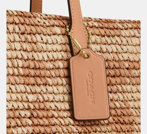 City Tote Bag With Gingham Print - original Coach - ShopVoo Egypt