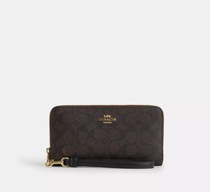 Long Zip Around Wallet in signature canvas – Original – Immediate Delivery Egypt
