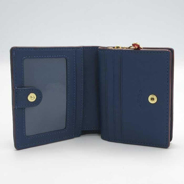 Snap Wallet In Signature Denim