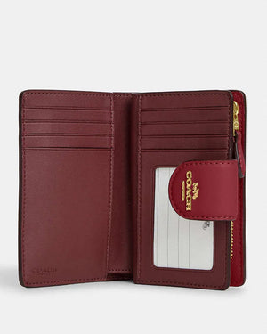 Medium Corner Zip Wallet With Signature Leather – Original – Immediate Delivery Egypt