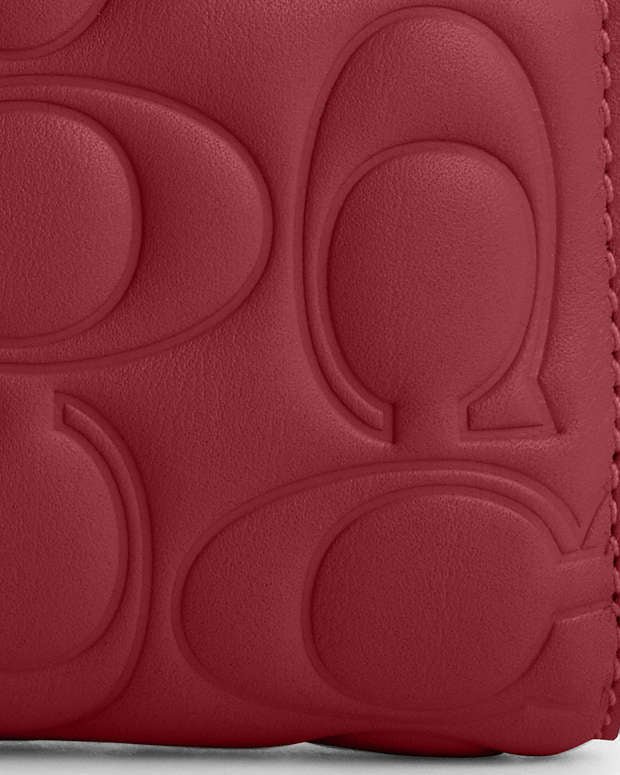 Medium Corner Zip Wallet With Signature Leather – Original – Immediate Delivery Egypt