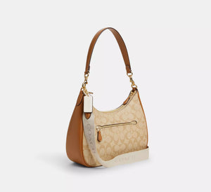Teri Hobo Bag in Signature Canvas with Stripe - Coach product image 5