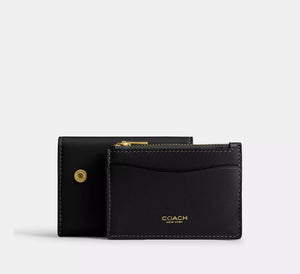 Essential Card Holder Wallet Brass/Black