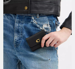 Essential Card Holder Wallet Brass/Black