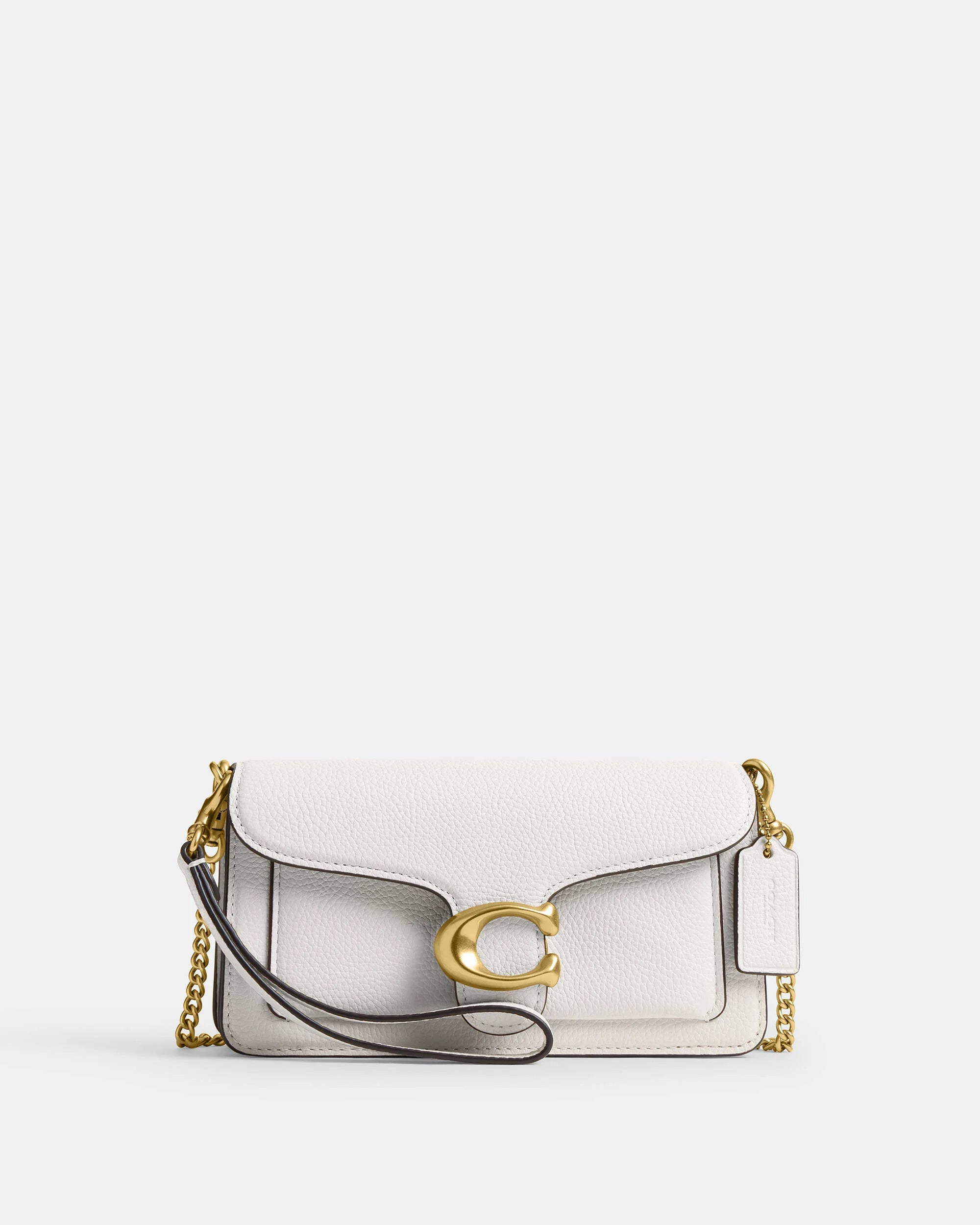 Tabby Chain Crossbody Bag 19 White