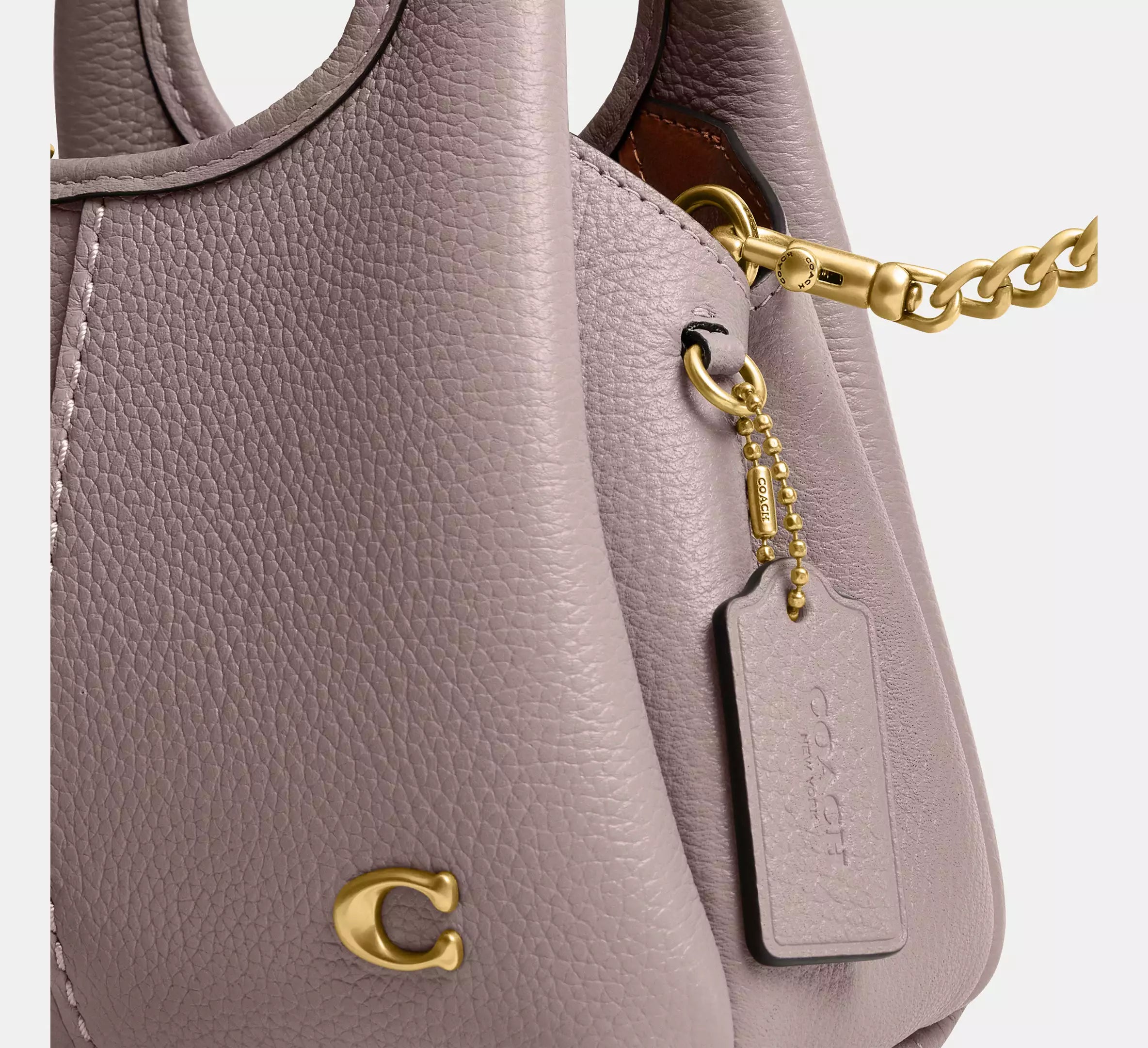 Lana Shoulder Bag 19 Brass/Ash