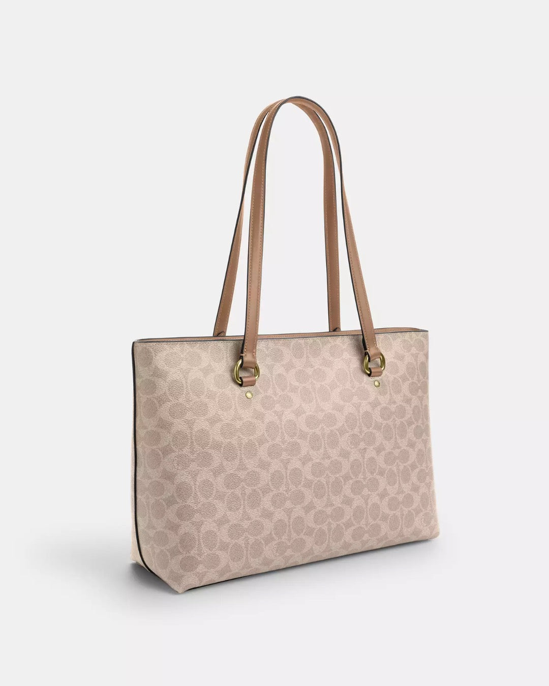 Station Tote Bag In Signature Sand Taupe