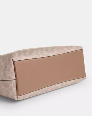 Station Tote Bag In Signature Sand Taupe