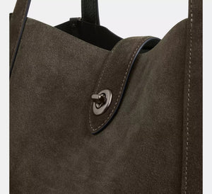 Hadley Turnlock Tote Bag /Army Green