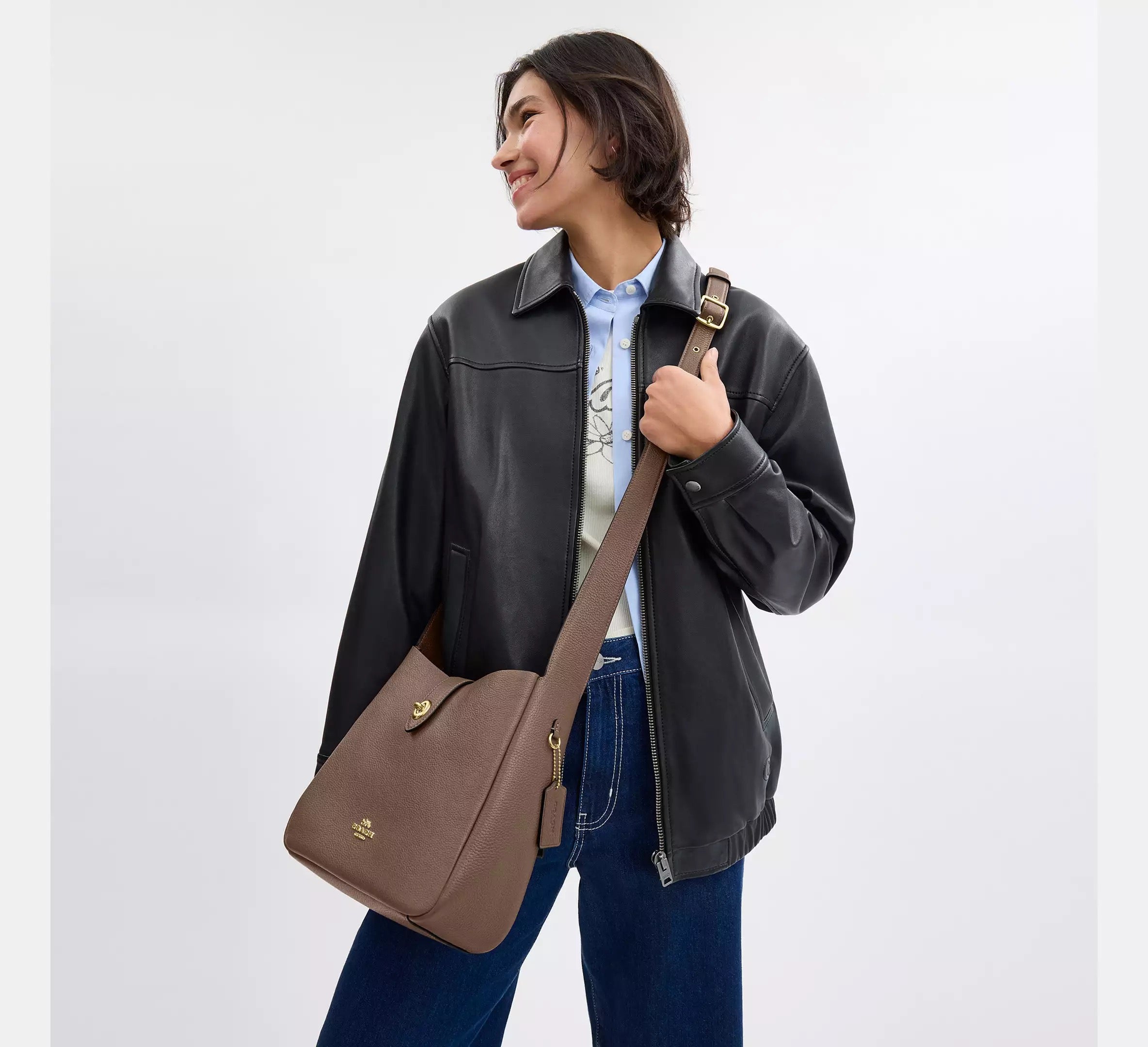 Hadley Convertible Crossbody Bag Dark Stone
