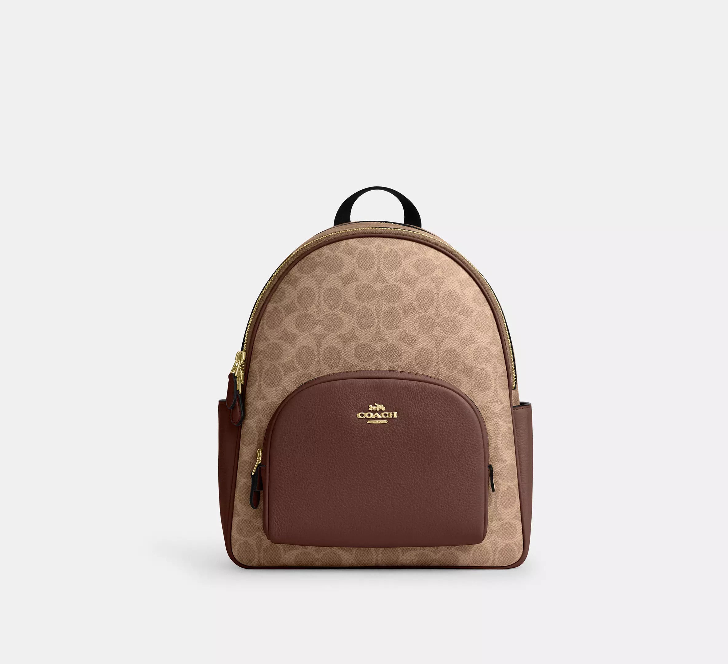 Court Backpack In Signature Tan Brown