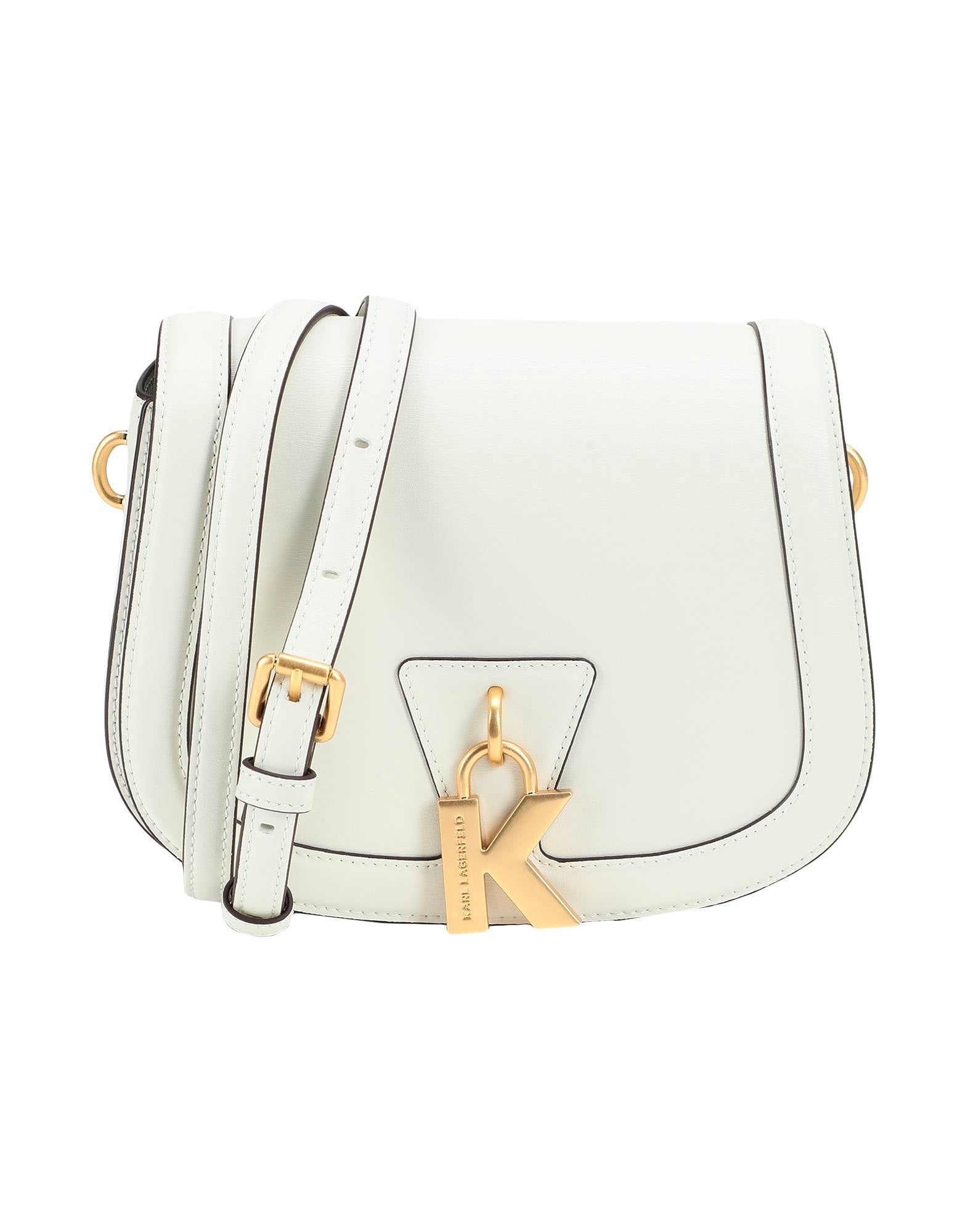 Karl Lagerfeld White K/Lock Medium Crossbody Bag - Karl Lagerfeld product image 1