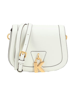 Karl Lagerfeld White K/Lock Medium Crossbody Bag - Karl Lagerfeld product image 1