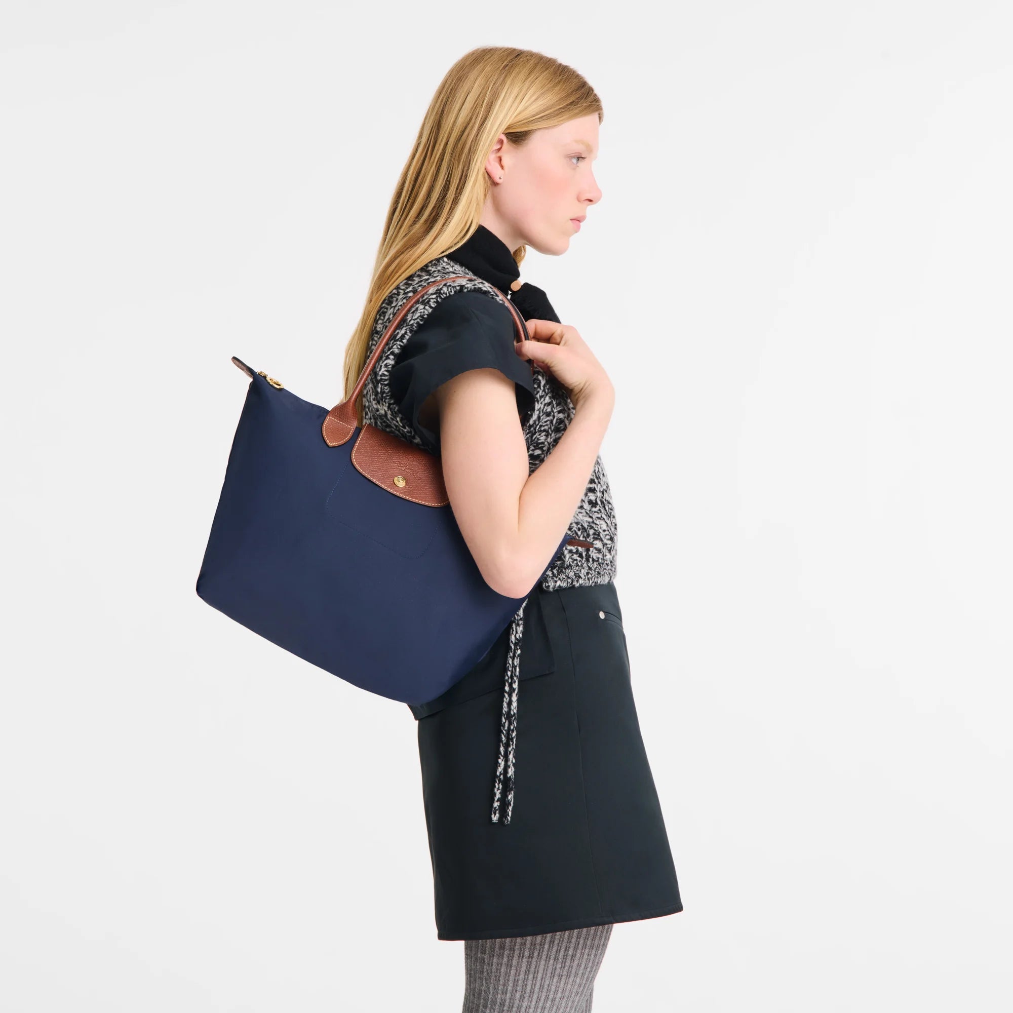 Le Pliage Original Medium Tote Bag Navy