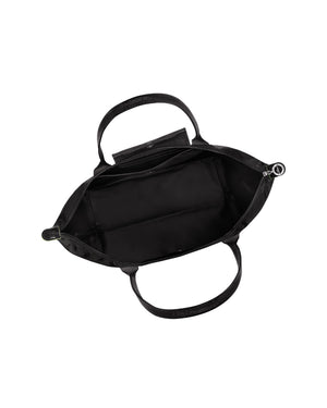 Le Pliage Green M Tote bag Black