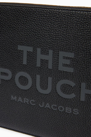 The Large Leather Pouch Black