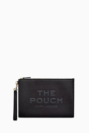 The Large Leather Pouch Black