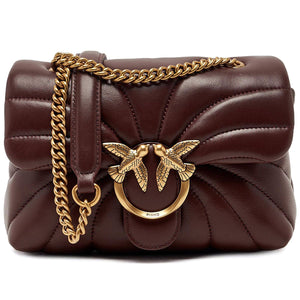 Leather shoulder bag LOVE PUFF CLASSIC