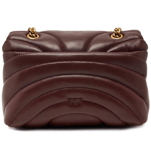 Leather shoulder bag LOVE PUFF CLASSIC
