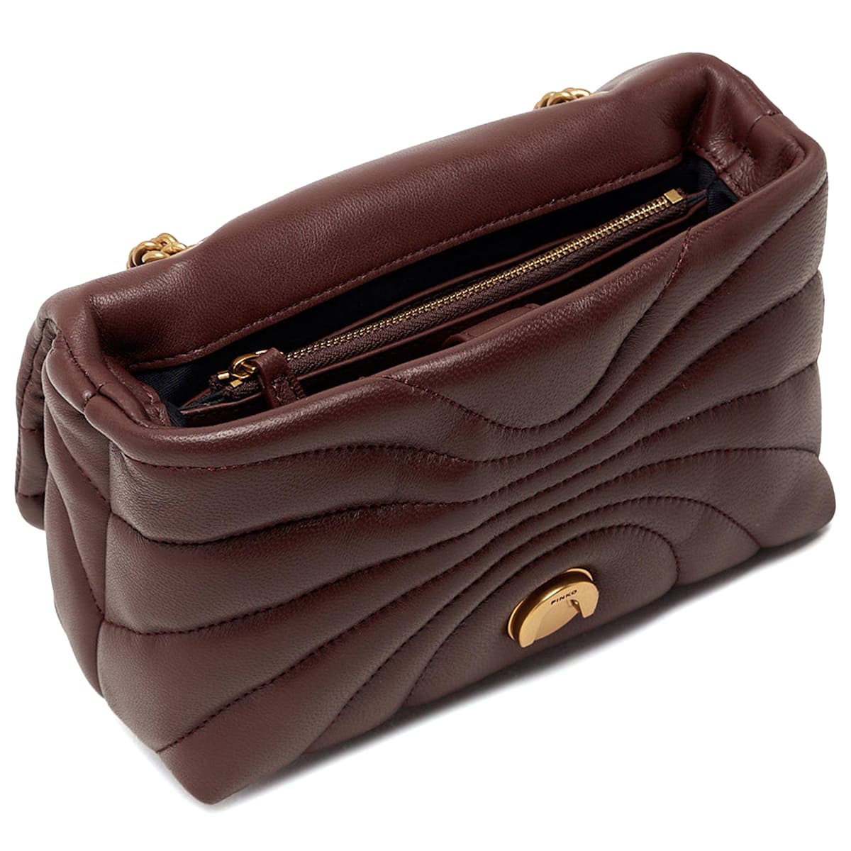 Leather shoulder bag LOVE PUFF CLASSIC