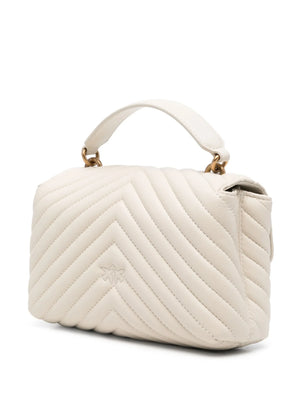 Big Lady Love Bag Puff Chevron White
