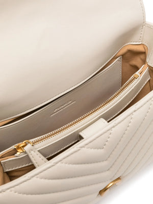 Big Lady Love Bag Puff Chevron White