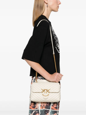 Big Lady Love Bag Puff Chevron White