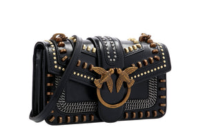 Leather messenger bag MINI LOVE