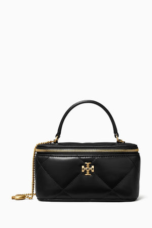 Kira Charm Vanity Case in Quilted Leather