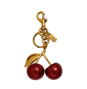 Cherry Bag Charm Apple Red