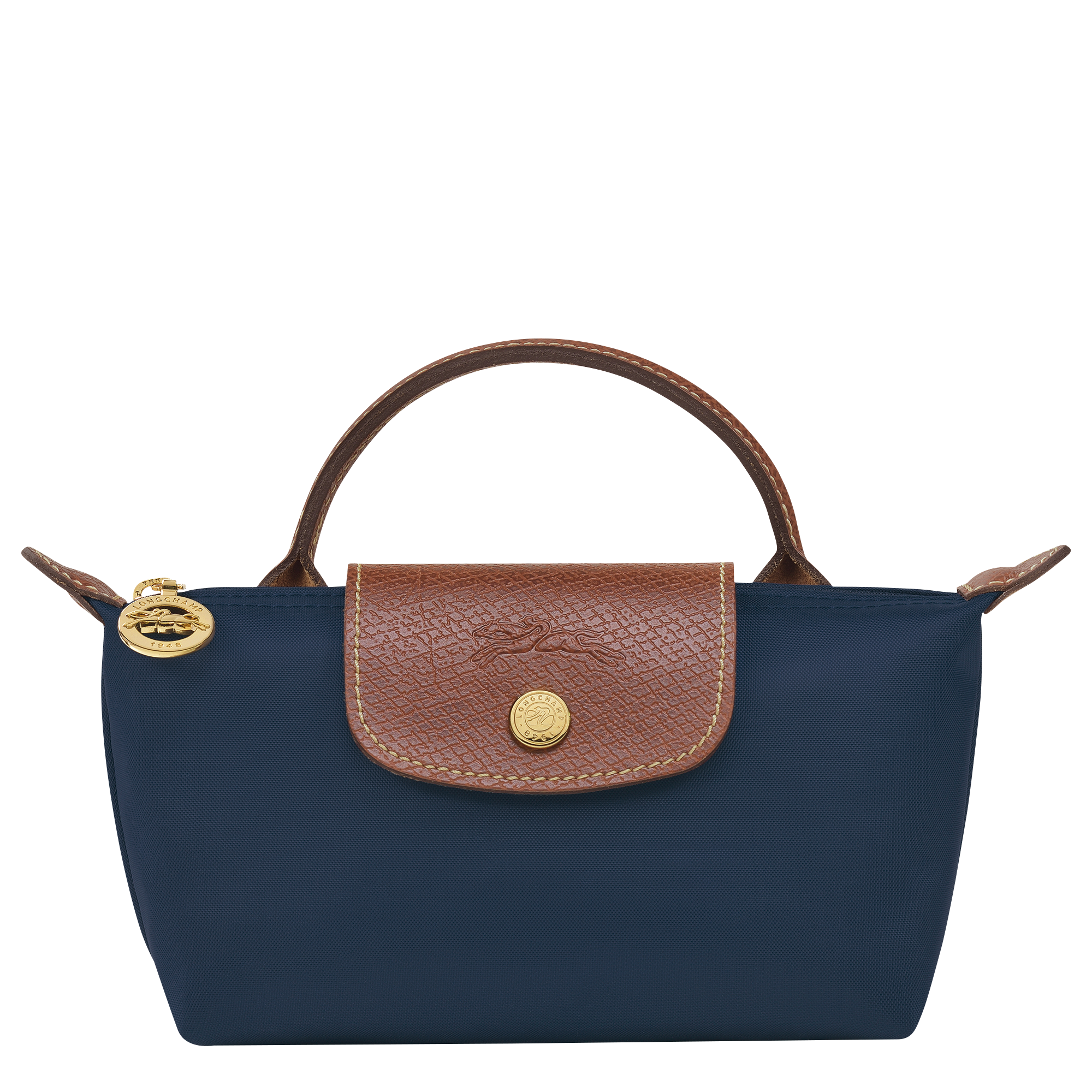 Le Pliage Original Pouch with handle Navy