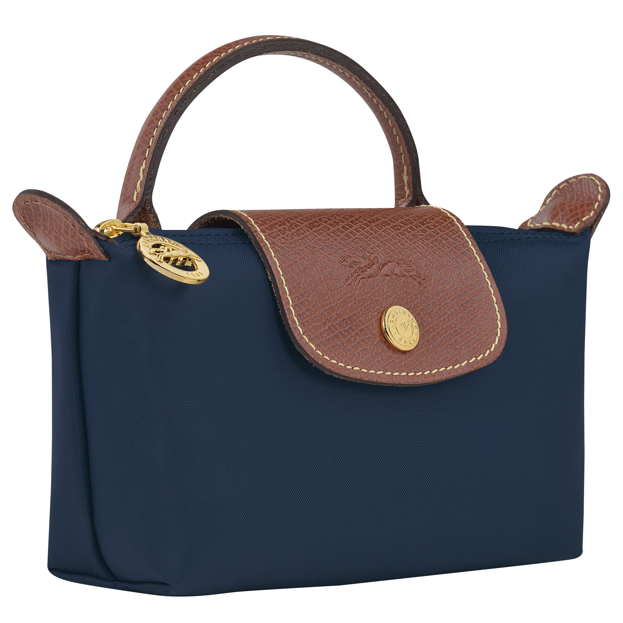 Le Pliage Original Pouch with handle Navy