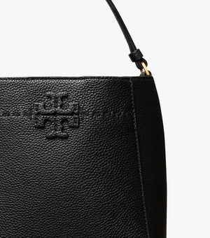 Tory Burch McGraw Small Bucket Bag Black