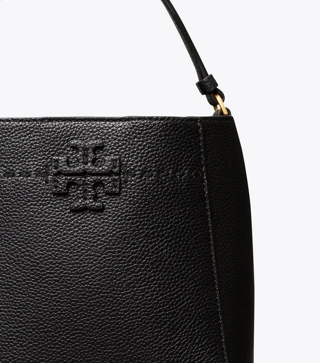 Tory Burch McGraw Small Bucket Bag Black