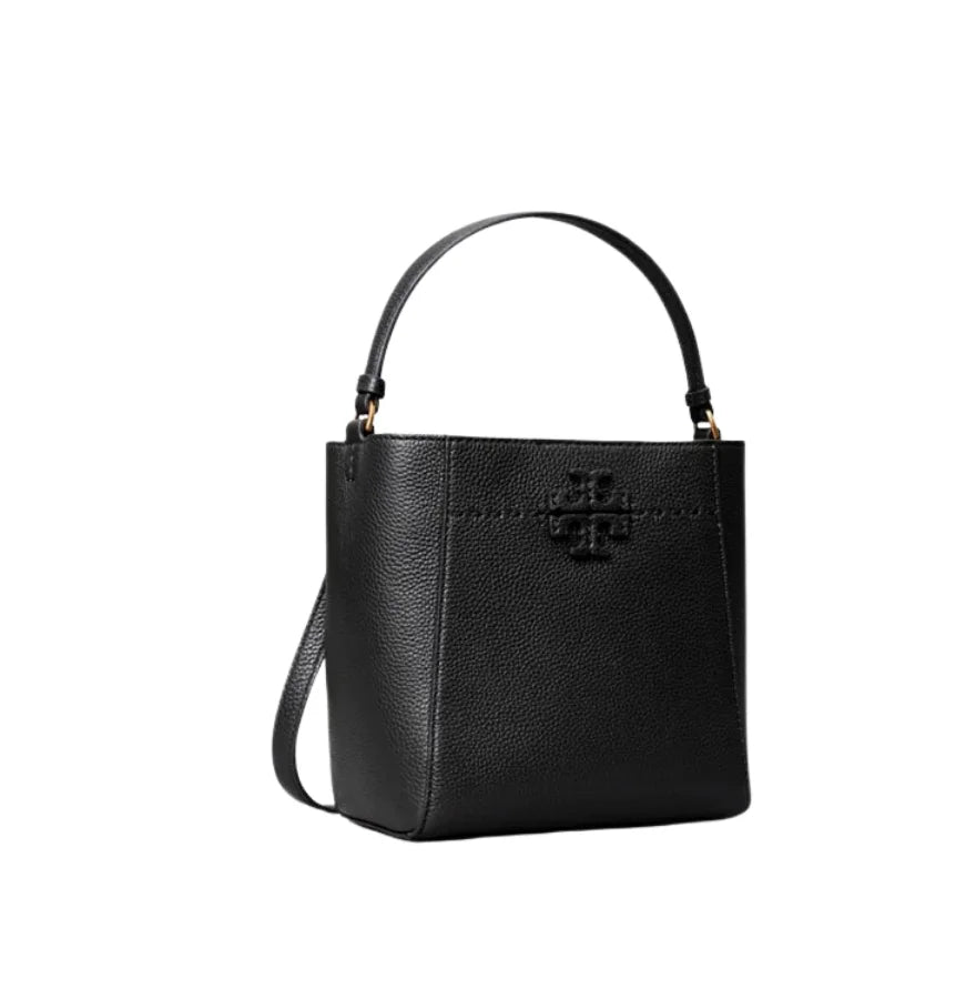 Tory Burch McGraw Small Bucket Bag Black